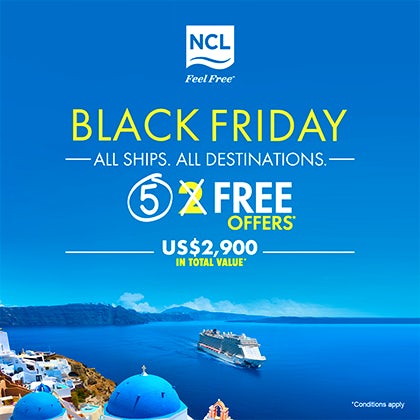 Black Friday Free at Sea Offer