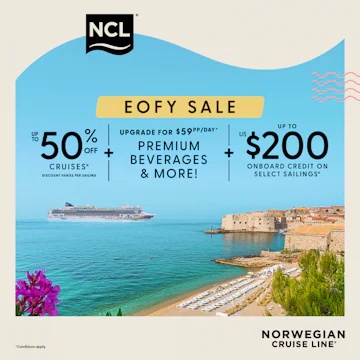 Norwegian Cruise Line's EOFY Sale