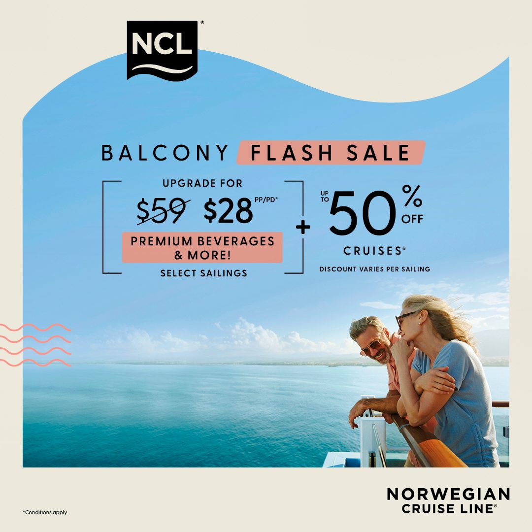 Norwegian Cruise Line's Balcony Flash Sale