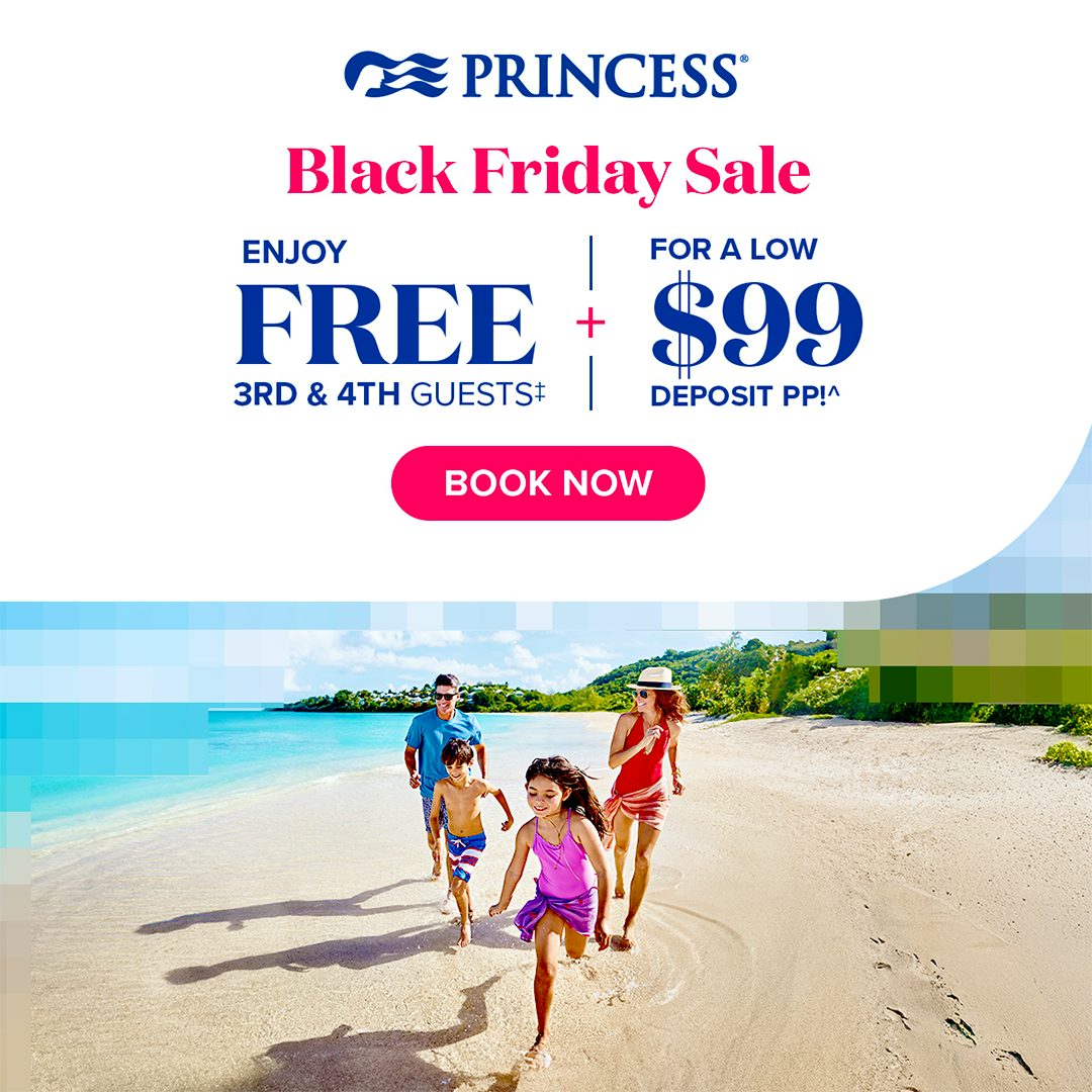 Princess Cruises Black Friday Sale Promotion Clean Cruising