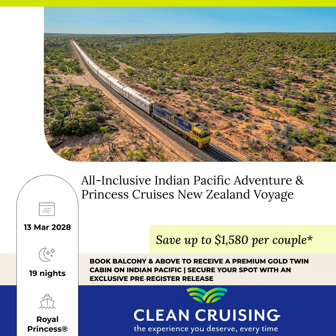 All-Inclusive Indian Pacific Adventure with Princess New Zealand Voyage