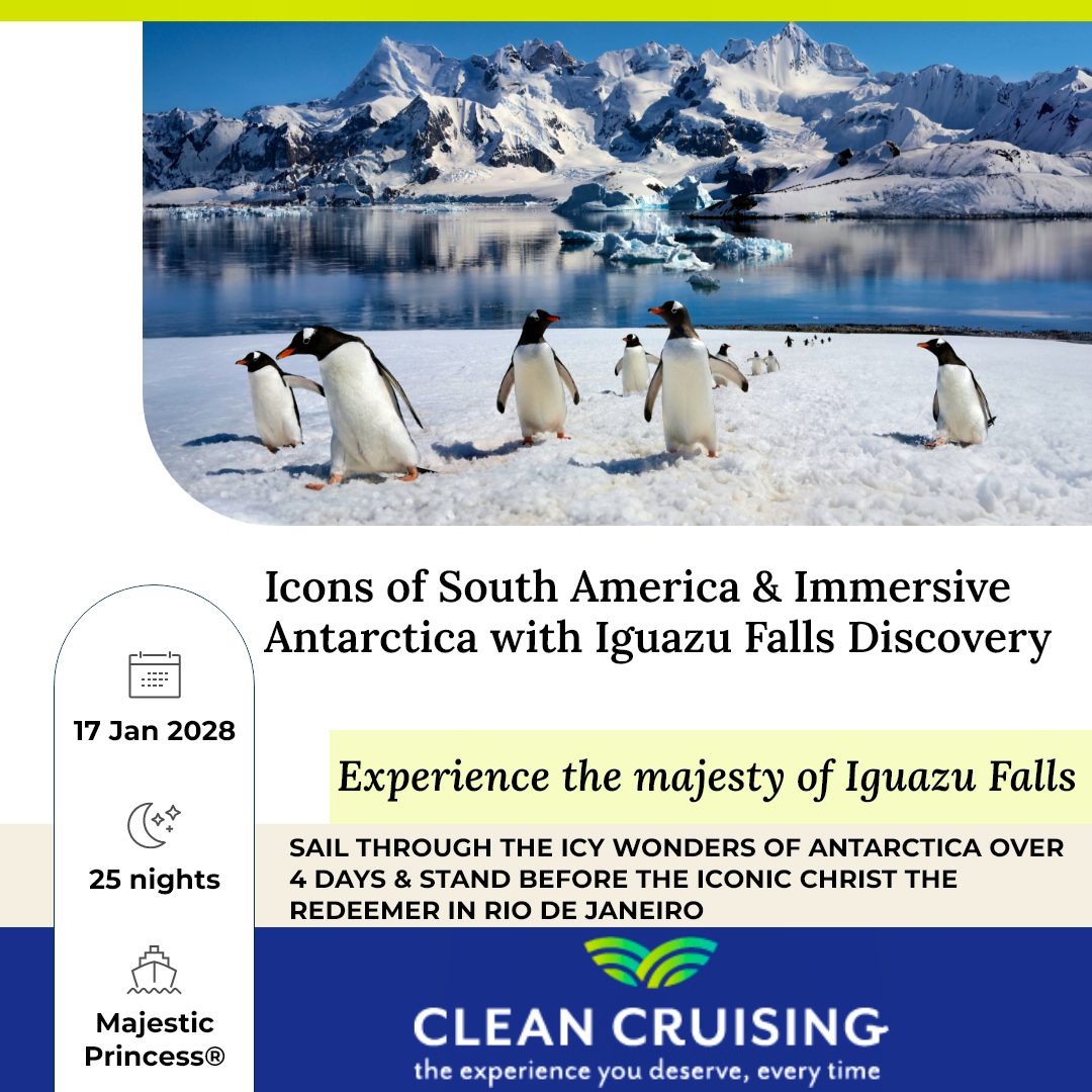 Icons of South America & Immersive Antarctica with Iguazu Falls Discovery