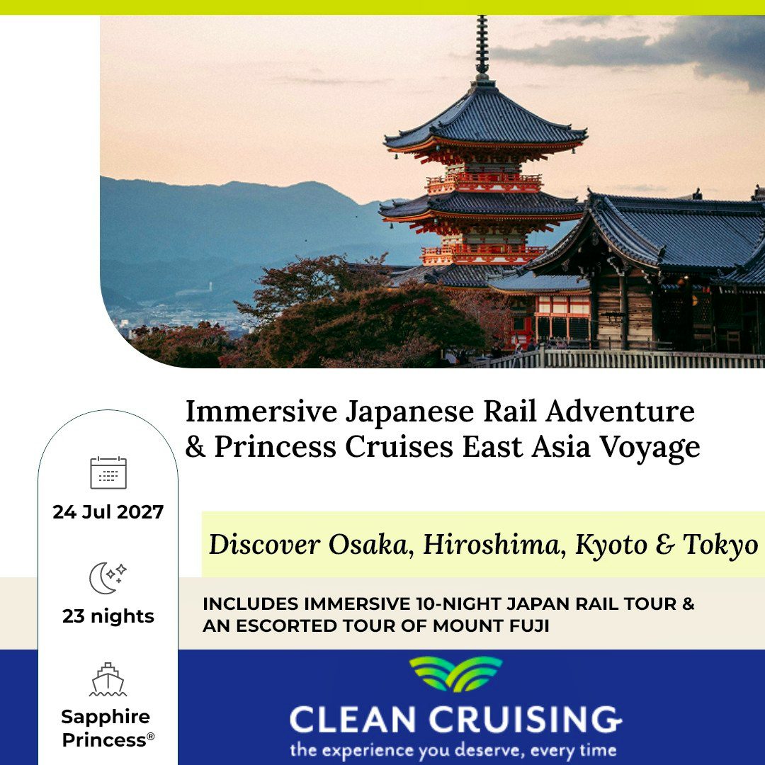 Immersive Japanese Rail Adventure with Princess Cruises' South East Asia Voyage