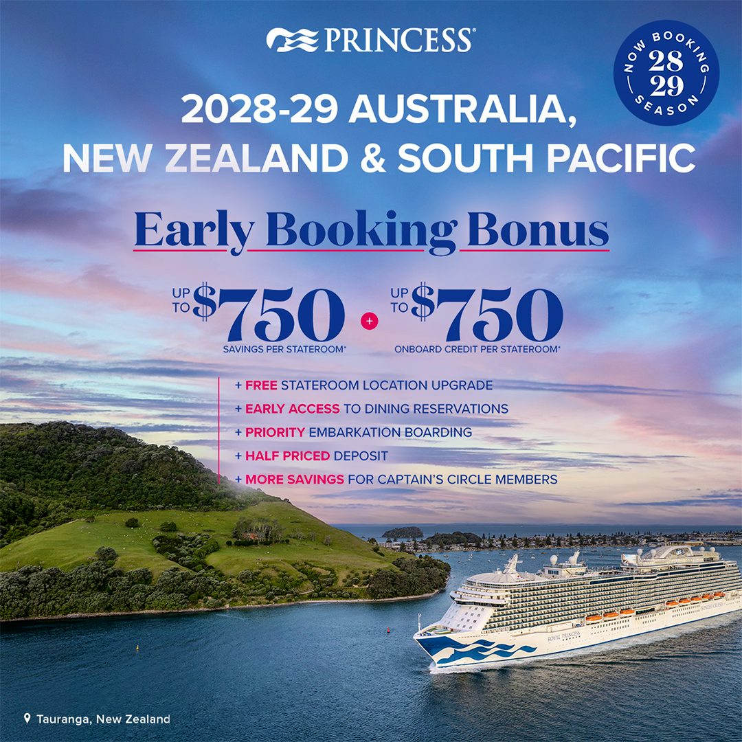 Brand New Princess Cruises Summer Season 2028/29