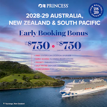 Brand New Princess Cruises Summer Season 2028/29