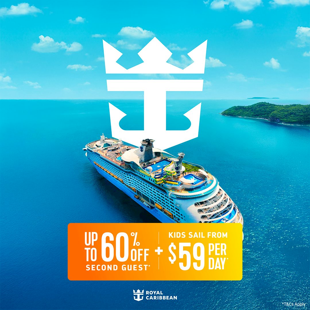 Royal Caribbean Buy One Get up to 60% off the Second Guest