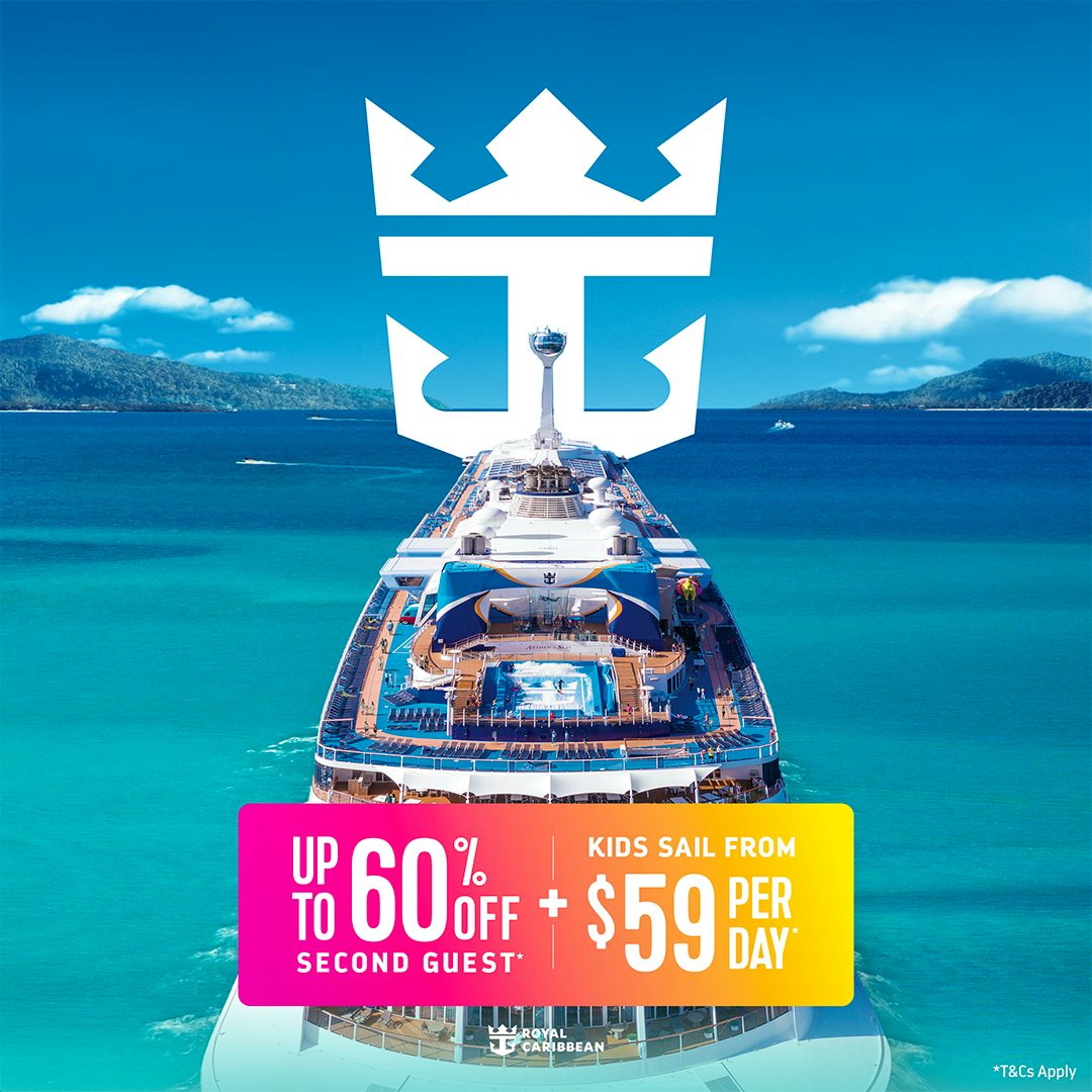 Royal Caribbean Buy One Get up to 60% off the Second Guest