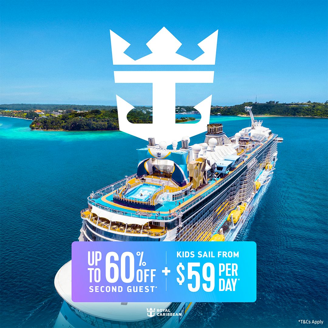 Royal Caribbean Buy One Get up to 60% off the Second Guest