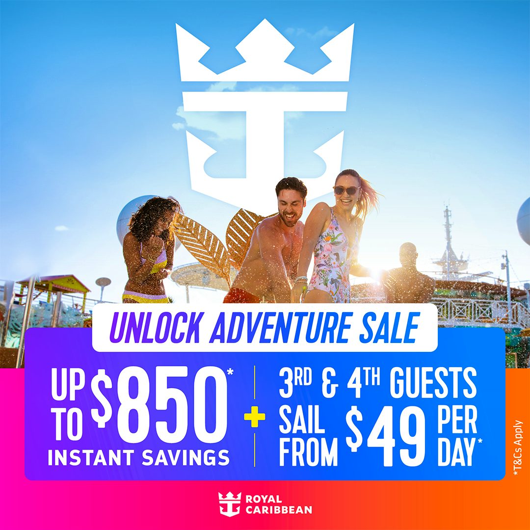 Royal Caribbean's Unlock Adventure Sale