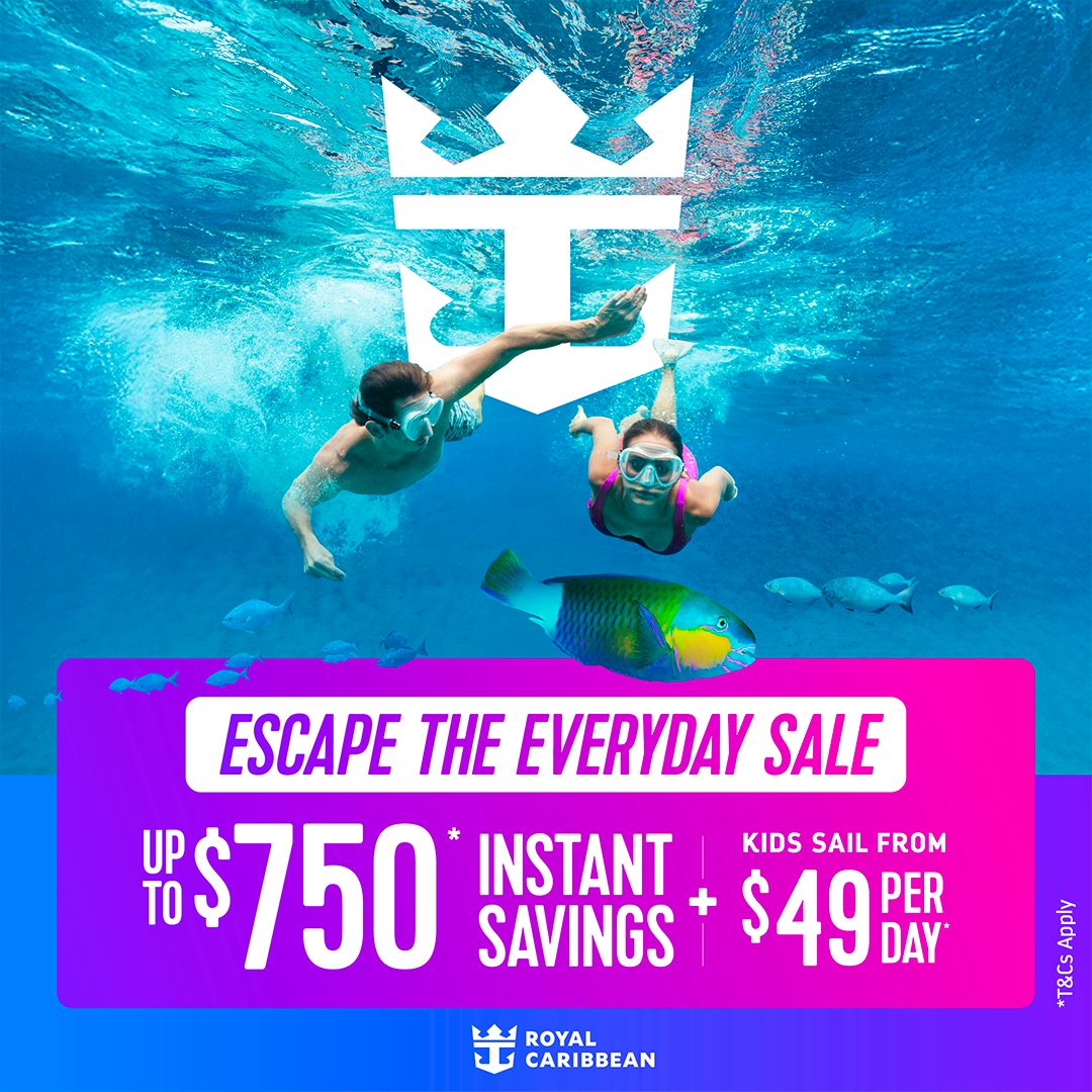 Royal Caribbean Escape the Everyday Sale