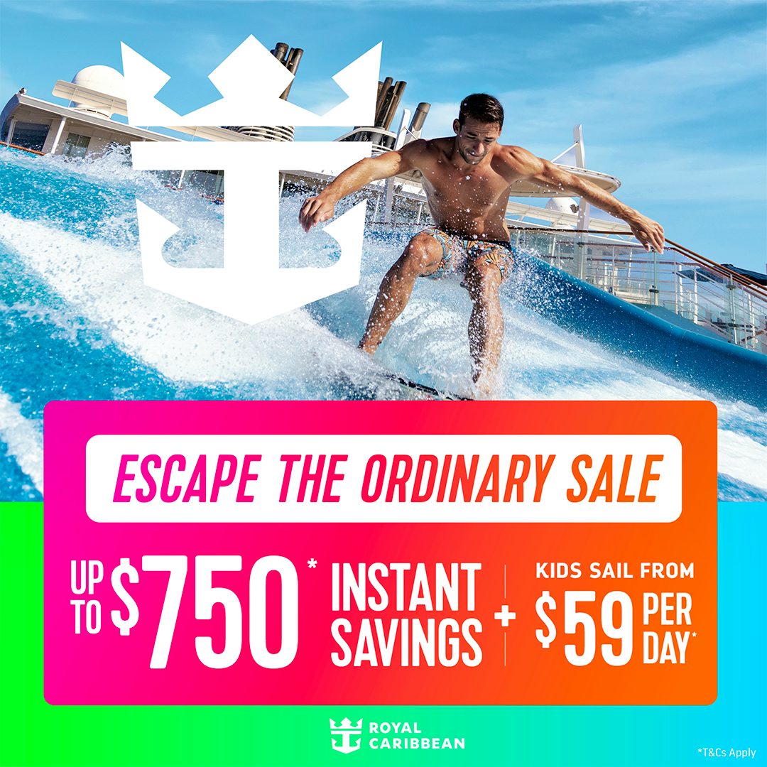 Royal Caribbean Escape the Ordinary Sale