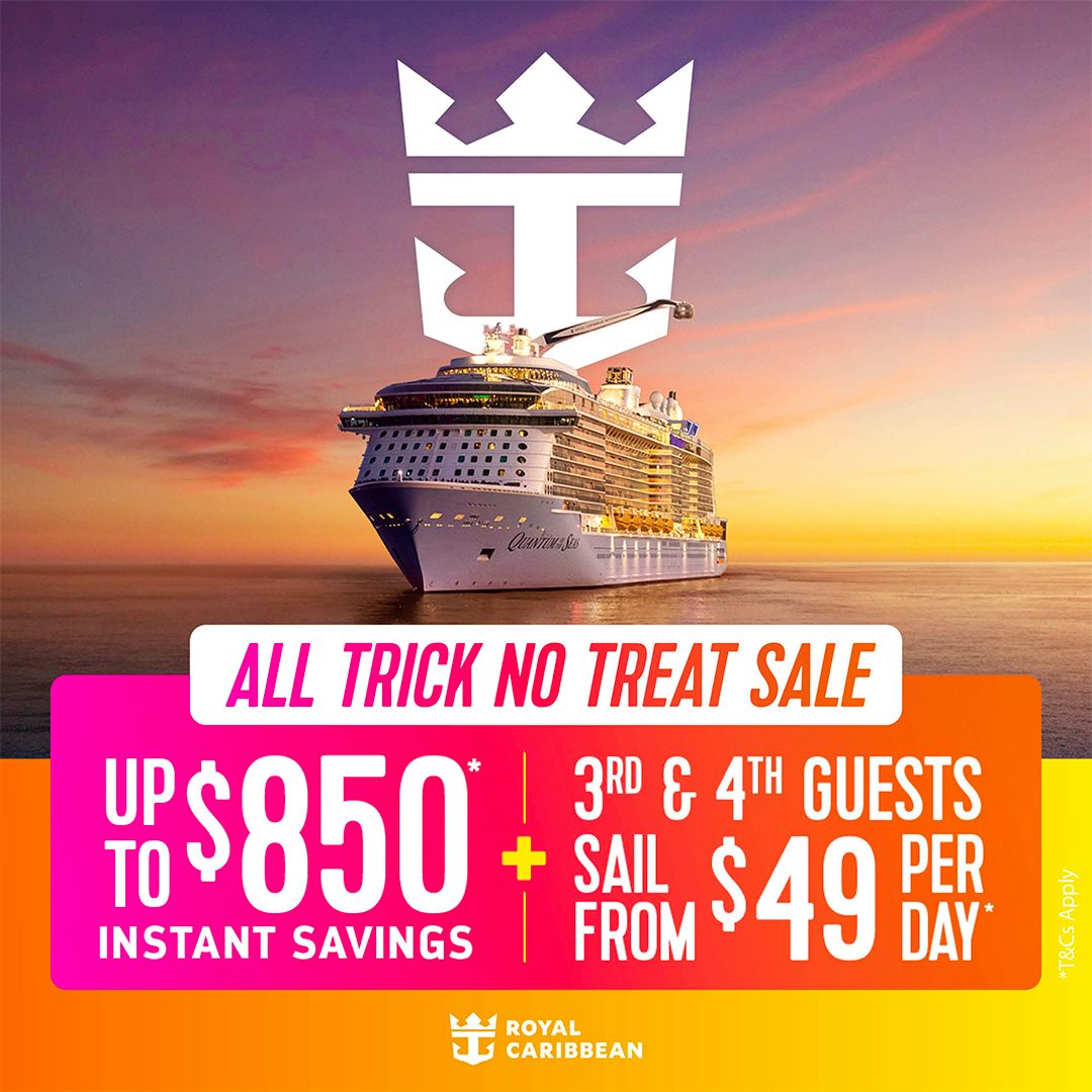 Royal Caribbean's All Trick No Treat Sale