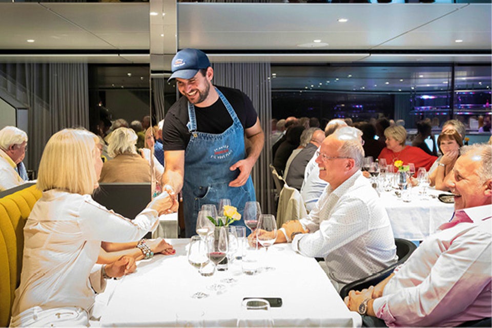 Dining with Emerald River Cruises