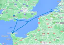 United Kingdom, Belgium, France