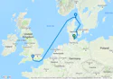 Kiel to Southampton Cruise - H618C
