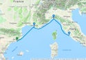 Barcelona,Marseille,Genoa,Civitavecchia