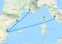 Civitavecchia,Valencia,Barcelona,Marseille