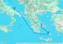 A Journey Through Ionian Beauty and Santorini Skies