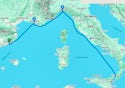 Barcelona,Marseille,Genoa,Civitavecchia,Messina