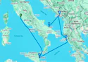 Civitavecchia,Catania,Corfu,Kotor,Bari
