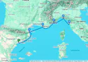 From the Catalan shores to the Italian coastlines