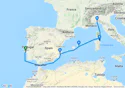 Lisbon,Alicante,Mahon,Olbia,Genoa