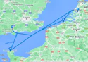 Southampton,Zeebrugge,Rotterdam,Cherbourg,Southampton