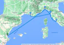 Valencia,Livorno,Civitavecchia,Genoa,Marseille