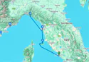Rome (Civitavecchia) to Monte Carlo