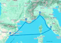 Genoa,Marseille,Tarragona,Civitavecchia,Genoa