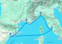 Civitavecchia,Genoa,Marseille,Tarragona,Civitavecchia