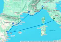 Civitavecchia,Valencia,Tarragona,Marseille,Genoa