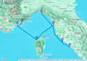 Monte Carlo to Rome (Civitavecchia)