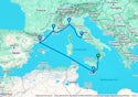 Messina,Valletta,Barcelona,Marseille,Genoa,Civitavecchia