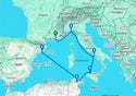 Marseille,Genoa,Naples,Palermo,La Goulette,Barcelona