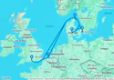 Southampton,Skagen,Fredericia,Copenhagen,Zeebrugge,Southampton