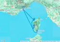 Corsican Shores, Under Sail Aboard Le Ponant