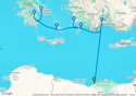 Eastern lights and islands of the Aegean Sea