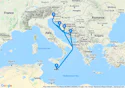 Central Mediterranean         Cruise - A825