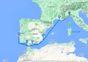 Italy, France, Spain, Portugal