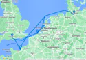Southampton,Le Havre,Zeebrugge,Rotterdam,Hamburg,Southampton
