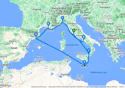 Civitavecchia,Messina,Valletta,Barcelona,Marseille,Genoa,Naples