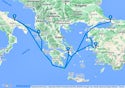 Izmir,Istanbul,Corfu,Bari,Piraeus,Izmir