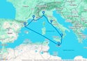 Messina,Valletta,Barcelona,Marseille,Genoa,Civitavecchia,Messina