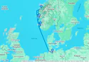 Hamburg,Stavanger,Maloy,Nordfjordeid,Bergen,Hamburg