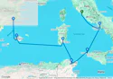 Civitavecchia to Barcelona