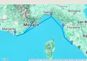 Civitavecchia to Monte Carlo