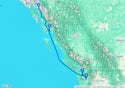Seattle,Ketchikan,Tracy Arm,Juneau,Icy Strait Hoonah,Victoria,Seattle