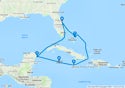 Port Canaveral,Cozumel,George Town,Falmouth,Nassau,Port Canaveral