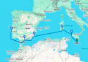 Valletta to Lisbon